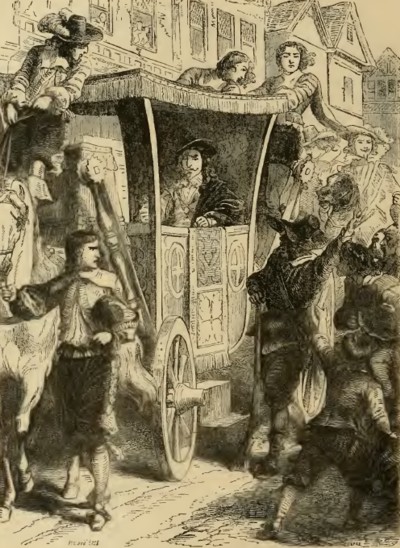 Carlos I paseando por LondresIlustración de Cassell's Illustrated History of England