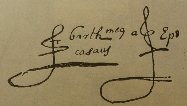 Autógrafo de Bartolomé de Las Casas