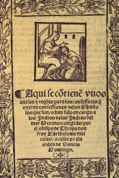 Portada de Brevísima relación de la destrucción de las Indias, por Bartolomé de Las Casas