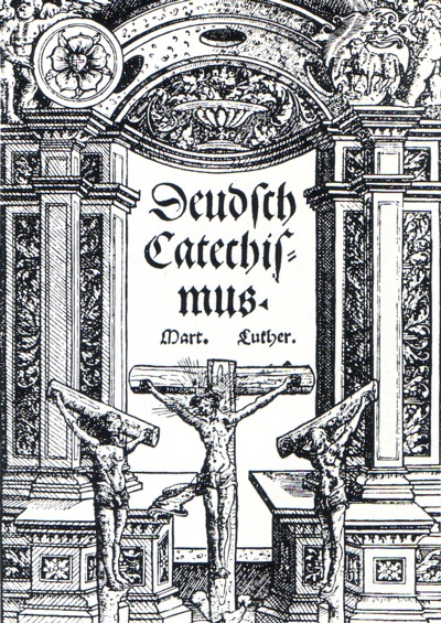 Portada de la primera edición del Catecismo Mayor de Lutero
