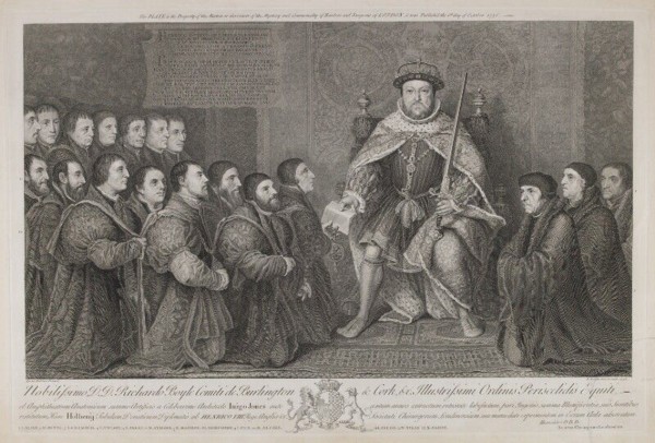 Enrique VIII presentando un estatuto a los cirujanos, por Hans Holbein el JovenNational Portrait Gallery