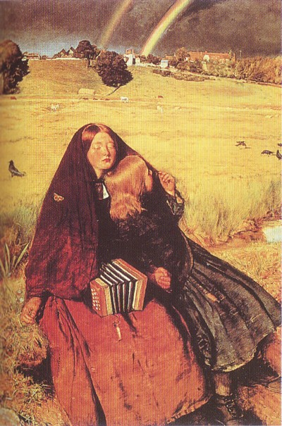 La muchacha ciega, de John Everett Millais.Museum and Art Gallery, Birmingham