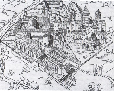 La abadía de Cluny a mediados del siglo XII
