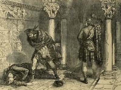 Muerte de Comynilustración de Cassell's Illustrated History of England