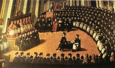 Sesión del concilio de Trento