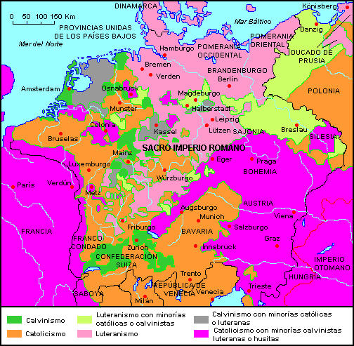CONFESIONES RELIGIOSAS EN ALEMANIA TRAS LA PAZ DE WESTFALIA
