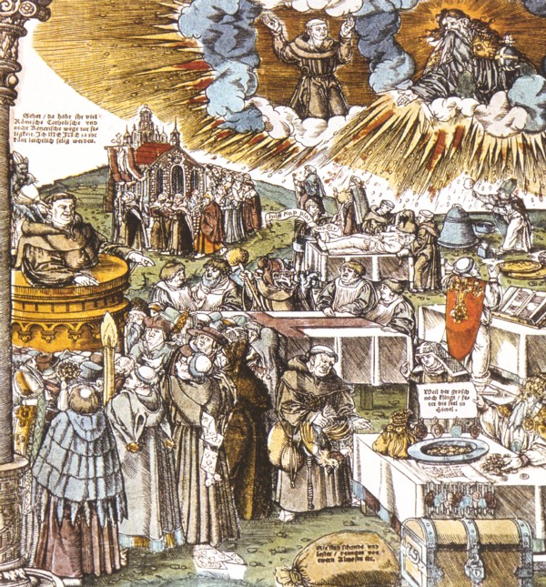 Corrupción del clero, según un autor protestante, 1538. Biblioteca Nacional, París