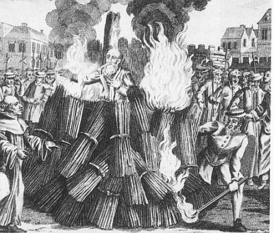 Muerte de Cranmer en la hoguera