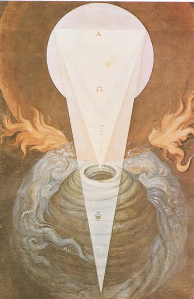 Dios separa la luz de las tinieblas, en De aetatibus mundi imaginesde Francisco de Hollanda