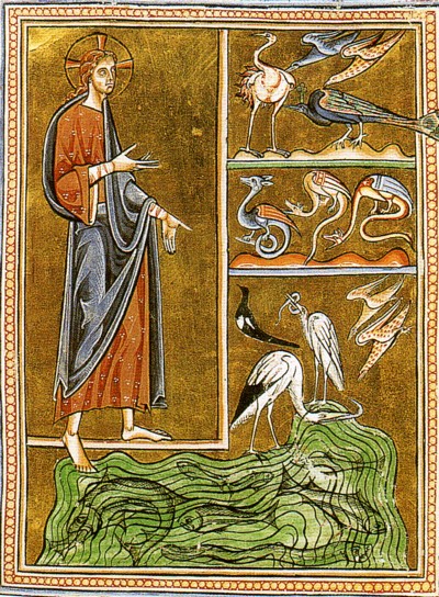 Medallón de la Bible moralisée, 1220-1230, ÖsterreichischeNationalbibliothek, Viena, Codex Vindobonensis 2554