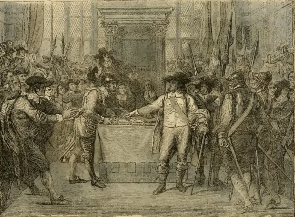 Disolución del parlamento, ilustración de Cassell's Illustrated History of England