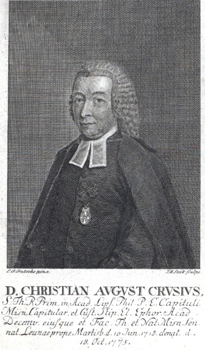 CRUSIUS, CHRISTIAN AUGUST (1715-1775)
