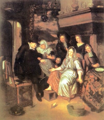 El curandero, por autor anónimo flamenco.Colección particular, Madrid