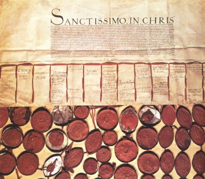 Petición de divorcio de Enrique VIII al papa Clemente VII. Archivos Vaticanos