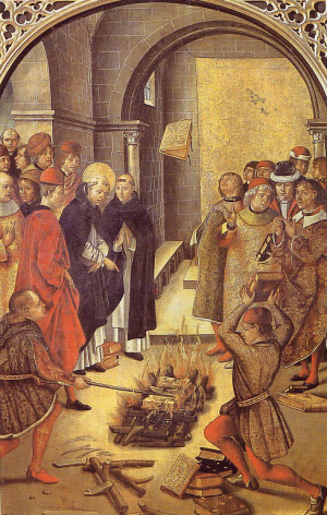 Santo Domingo y los albigenses, de Pedro Berruguete, Museo del Prado, Madrid