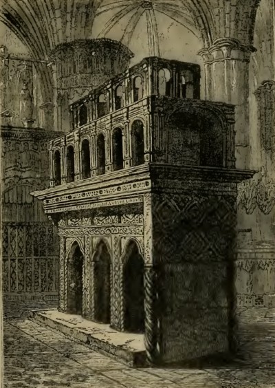 Tumba de Eduardo el Confesor en Westminsterilustración de Cassell's Illustrated History of England