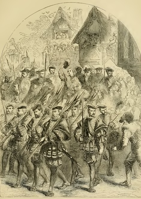 Entrada de Eduardo VI en Londresilustración de Cassell's Illustrated History of England