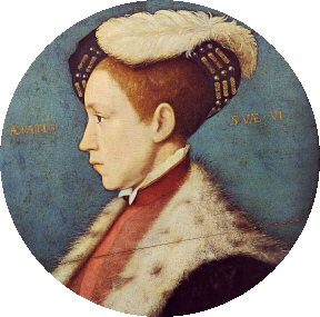 Retrato de Eduardo, príncipe de Gales, a los seis años, por Hans Holbein el Joven. Metropolitan Museum, Nueva York
