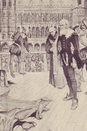 Ejecución de Egmont y de Horn en Bruselas. De un dibujo de Felipe Ward