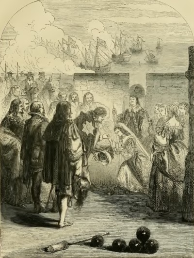 Desembarco de la princesa Enriqueta MaríaIlustración de Cassell's Illustrated History of England