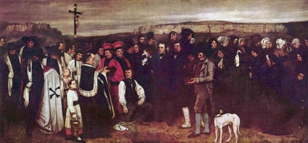Funeral en Omans, por Gustave Courbet