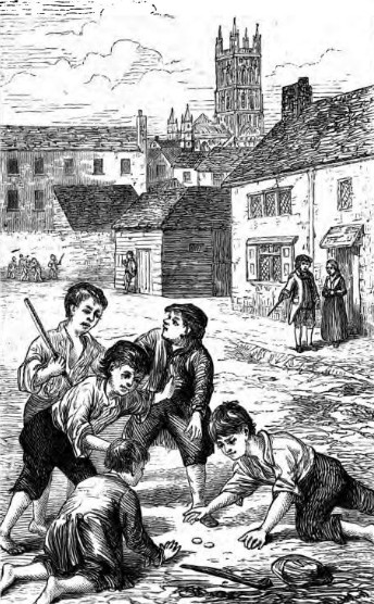 Niños jugando en la calle