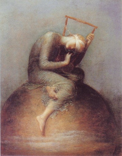 La esperanza, óleo sobre lienzo de George Frederick Watts.Tate Gallery, Londres