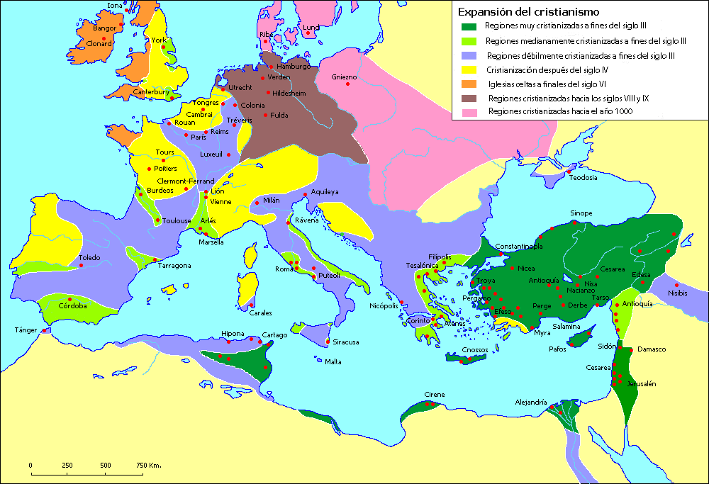 DIFUSIÓN DEL CRISTIANISMO