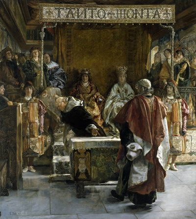 La expulsión de los judíos, de Emilio Sala y Francés (Museo de Bellas Artes de Granada)