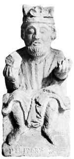 Felipe de Suabia, escultura,c. 1207; St. Ulrich Museum,Regensburgo, Alemania