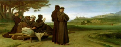 El adiós de Asís, por L. Benouville. Museo del Louvre, París