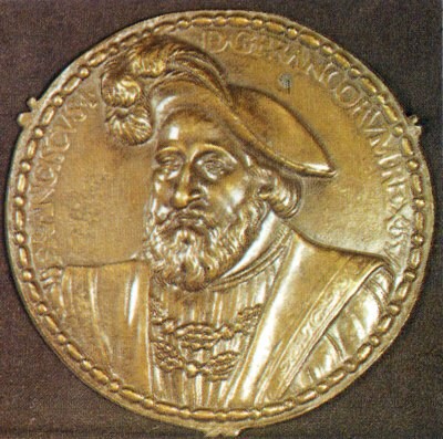 Francisco I, medalla (1537). Museo Lázaro Galdiano, Madrid