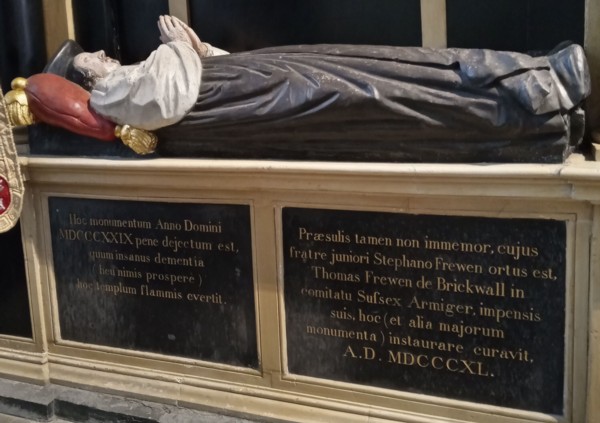 Tumba de Accepted Frewen en la catedral de YorkFotografía de Wenceslao Calvo