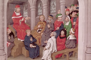 Jean Gerson predicando en la iglesia de San Bernardo