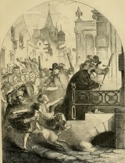 Tumulto en St. GilesIlustración de Cassell's Illustrated History of England