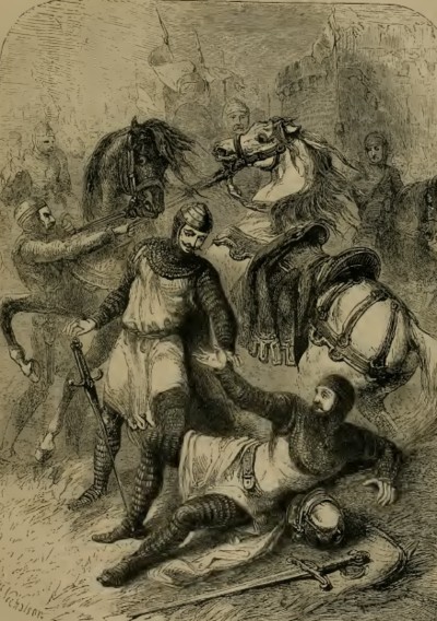 Guillermo y su hijo RobertoIlustración de Cassell's Illustrated History of England