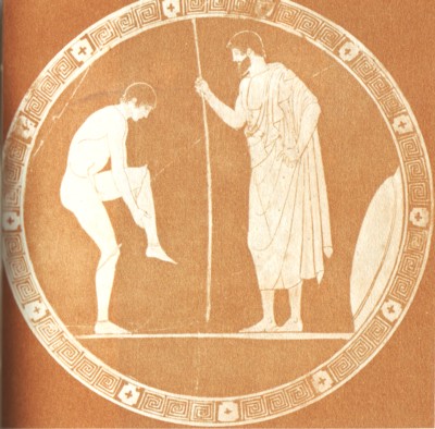 Efebo preparado para contender, 460 a. C.