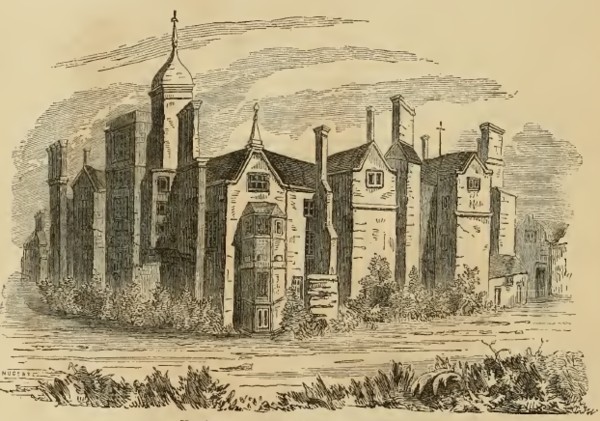 Hindlip House, escondite de GarnettIlustración de Cassell's Illustrated History of England