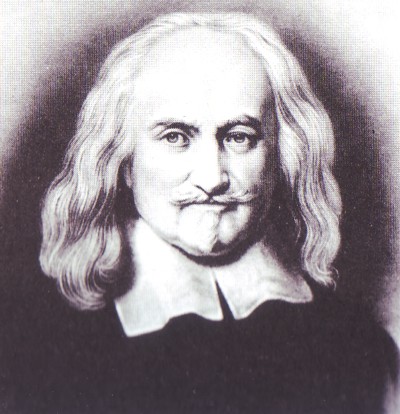 Thomas Hobbes, grabado de un óleo de Dobson