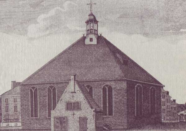 Iglesia reformada holandesa, Albany, Nueva York, 1715.