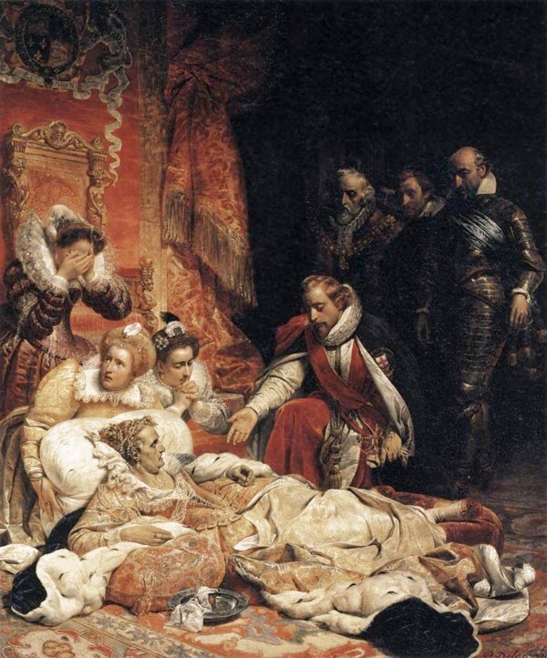 Muerte de Isabel I, por Paul Delaroche. Louvre, París