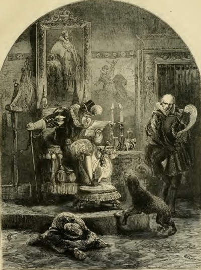 Jacobo I con el embajador españolIlustración de Cassell's Illustrated History of England