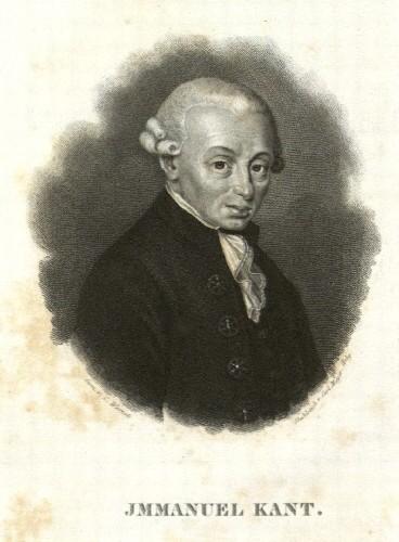 Immanuel Kant, grabado de Carl Mayer Künstler; C. Vernet