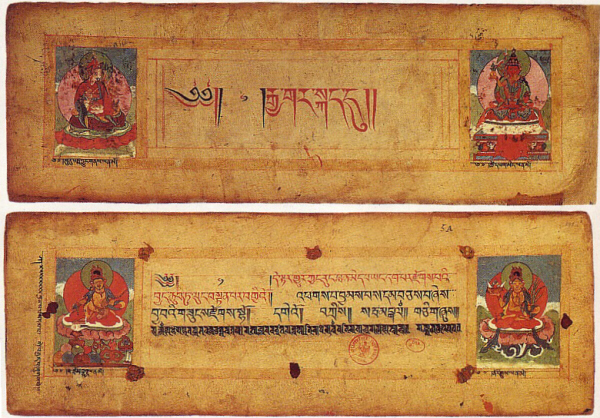 Calendario tibetano del siglo VII. Biblioteca Nacional de París