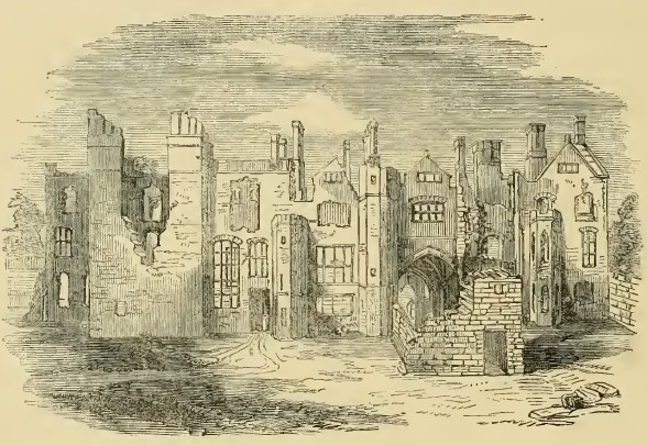 Ruinas de la abadía de Leicester, escenario de la muerte de WolseyIlustración de Cassell's Illustrated History of England