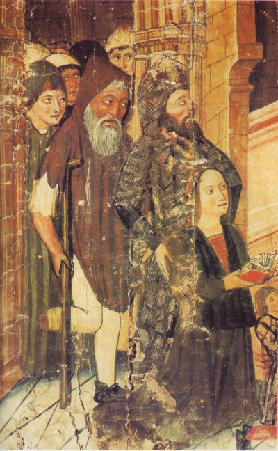 Fragmento de un retablo del siglo XIV, procedente del municipio ilerdense de Preixana. Museo episcopal de Vic