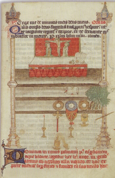 Servicio para el Domingo de Ramos, de un procesional inglés, c. 1400. Additional MS 57534, f.32