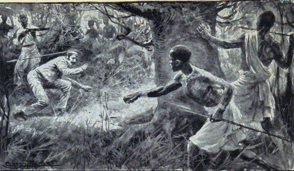 David Livingstone esquiva una lanza