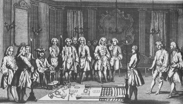 Una logia en París en 1740