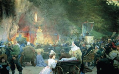 Lourdes, por José Garnelo y Alda